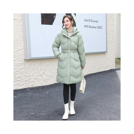 Women's Thickened Long Down Jacket Outerwear Hooded Puffer Coat