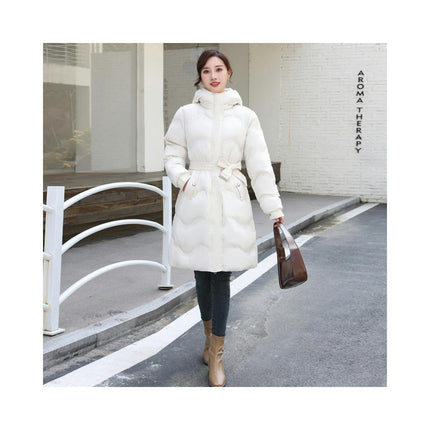 Women's Thickened Long Down Jacket Outerwear Hooded Puffer Coat