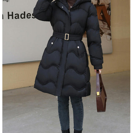 Women's Thickened Long Down Jacket Outerwear Hooded Puffer Coat