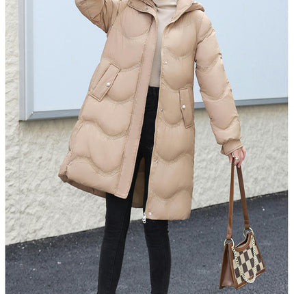 Women's Thickened Long Down Jacket Outerwear Hooded Puffer Coat