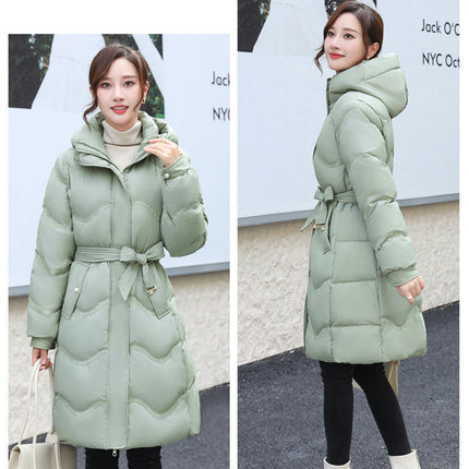 Women's Thickened Long Down Jacket Outerwear Hooded Puffer Coat