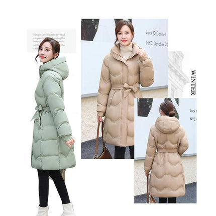 Women's Thickened Long Down Jacket Outerwear Hooded Puffer Coat