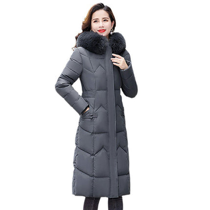 Women's Winter Hooded Long Puffer Jacket Outerwear Warm Down Coat