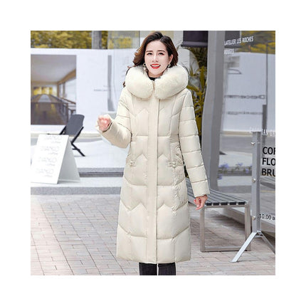 Women's Winter Hooded Long Puffer Jacket Outerwear Warm Down Coat