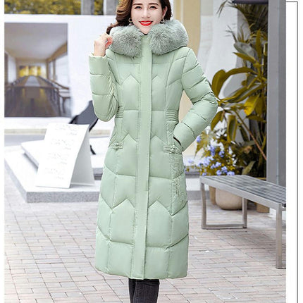 Women's Winter Hooded Long Puffer Jacket Outerwear Warm Down Coat