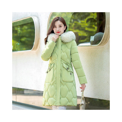 Women's Long Winter Coat Hooded Puffer Warm Padded Puffy Jackets