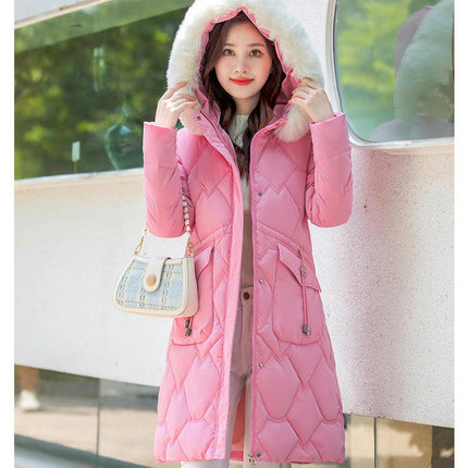 Women's Long Winter Coat Hooded Puffer Warm Padded Puffy Jackets