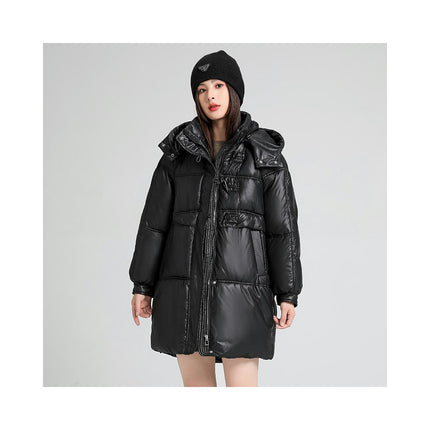 Women's Winter Warm Coat Padded Puffer Jacket Outwear with Hood