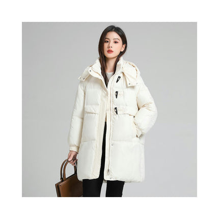 Women's Winter Warm Coat Padded Puffer Jacket Outwear with Hood