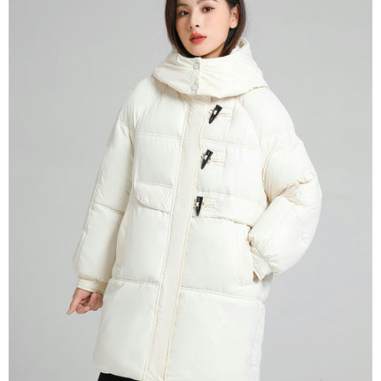 Women's Winter Warm Coat Padded Puffer Jacket Outwear with Hood