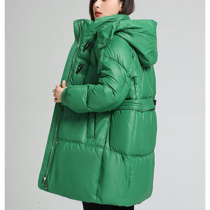 Women's Winter Warm Coat Padded Puffer Jacket Outwear with Hood