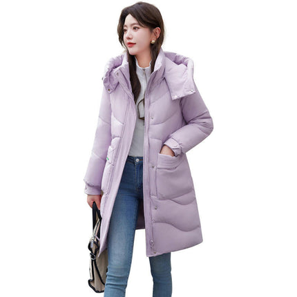 Women's Winter Thicken Puffer Coat Padded Down Jackets Hooded Outerwear