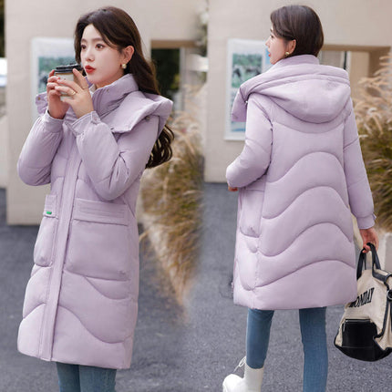 Women's Winter Thicken Puffer Coat Padded Down Jackets Hooded Outerwear