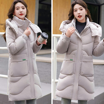 Women's Winter Thicken Puffer Coat Padded Down Jackets Hooded Outerwear