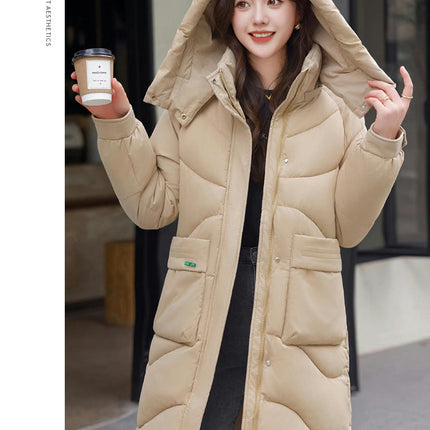 Women's Winter Thicken Puffer Coat Padded Down Jackets Hooded Outerwear