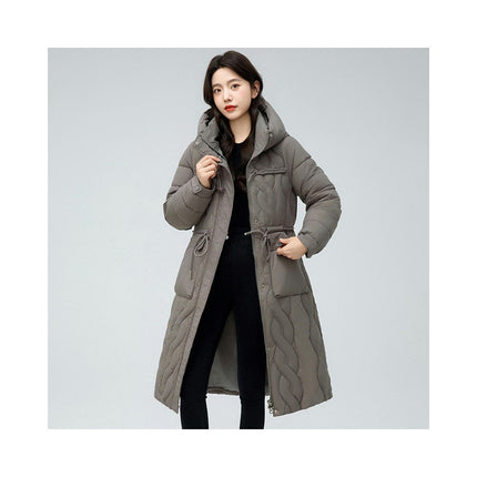 Women's Long Hooded Puffer Jacket Padded Down Winter Coat Outwear