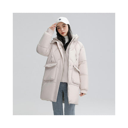 Women's Padded Puffer Coat Hooded Winter Puffy Jacket Outwear