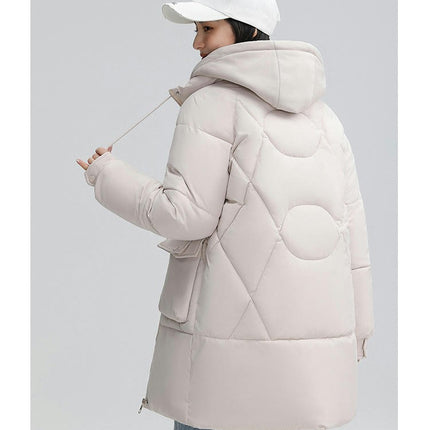 Women's Padded Puffer Coat Hooded Winter Puffy Jacket Outwear