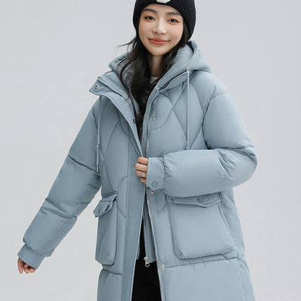 Women's Padded Puffer Coat Hooded Winter Puffy Jacket Outwear