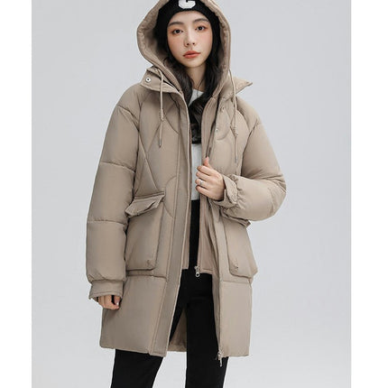 Women's Padded Puffer Coat Hooded Winter Puffy Jacket Outwear