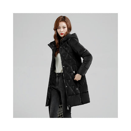 Women's Hooded Winter Thickened Coat Quilted Puffer Jacket Outwear