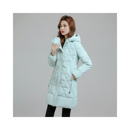 Women's Hooded Winter Thickened Coat Quilted Puffer Jacket Outwear