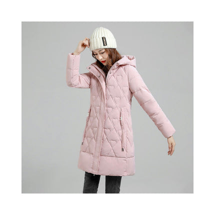 Women's Hooded Winter Thickened Coat Quilted Puffer Jacket Outwear