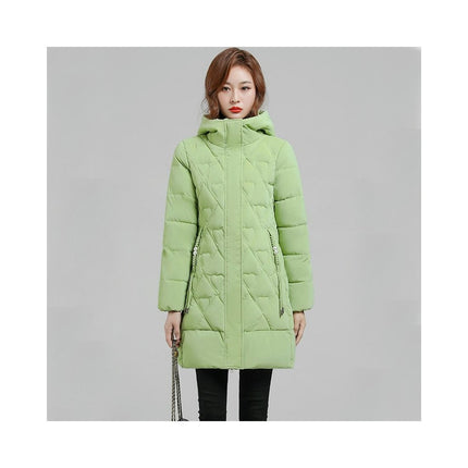 Women's Hooded Winter Thickened Coat Quilted Puffer Jacket Outwear