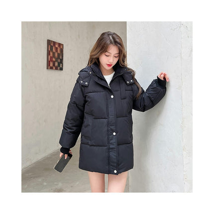 Women's Padded Winter Coat Hooded Puffer Jacket Outerwear