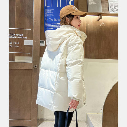 Women's Padded Winter Coat Hooded Puffer Jacket Outerwear