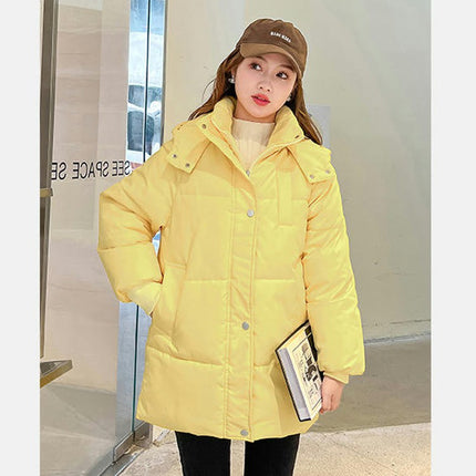 Women's Padded Winter Coat Hooded Puffer Jacket Outerwear