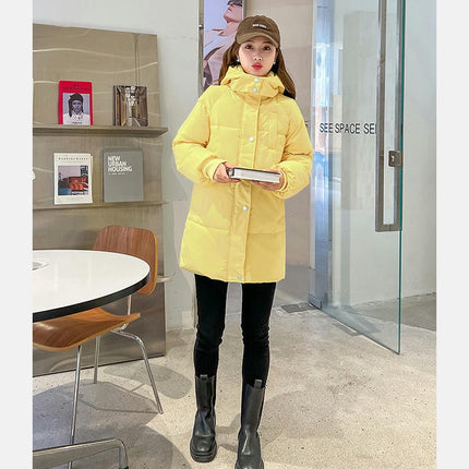 Women's Padded Winter Coat Hooded Puffer Jacket Outerwear