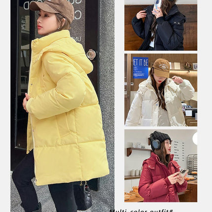 Women's Padded Winter Coat Hooded Puffer Jacket Outerwear