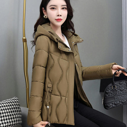 Women's Hooded Winter Coat Thicken Quilted Puffer Jacket Outerwear