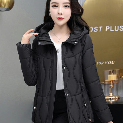 Women's Hooded Winter Coat Thicken Quilted Puffer Jacket Outerwear