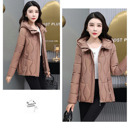 Women's Hooded Winter Coat Thicken Quilted Puffer Jacket Outerwear