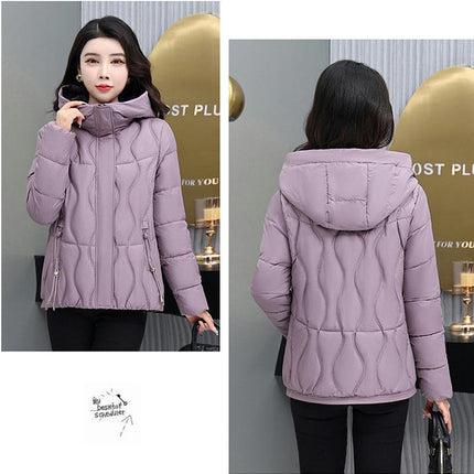 Women's Hooded Winter Coat Thicken Quilted Puffer Jacket Outerwear