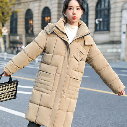 Women's Winter Thicken Puffer Coat Quilted Jackets Padded Down Hooded Outerwear