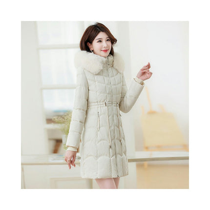 Women's Winter Hooded Coat Long Padded Puffer Jacket Outerwear