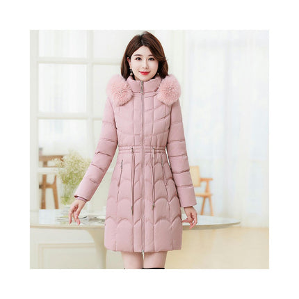 Women's Winter Hooded Coat Long Padded Puffer Jacket Outerwear