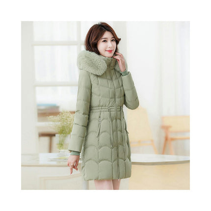 Women's Winter Hooded Coat Long Padded Puffer Jacket Outerwear