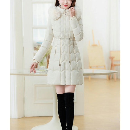 Women's Winter Hooded Coat Long Padded Puffer Jacket Outerwear