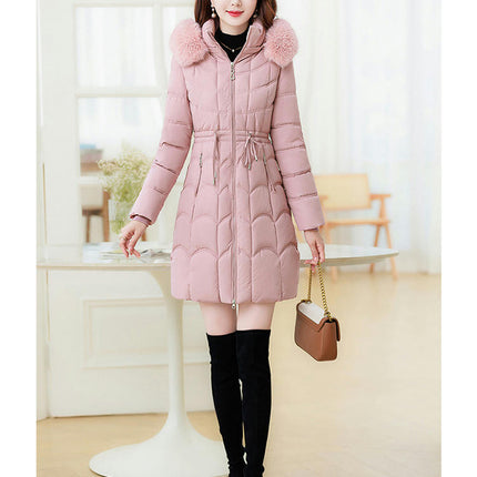 Women's Winter Hooded Coat Long Padded Puffer Jacket Outerwear