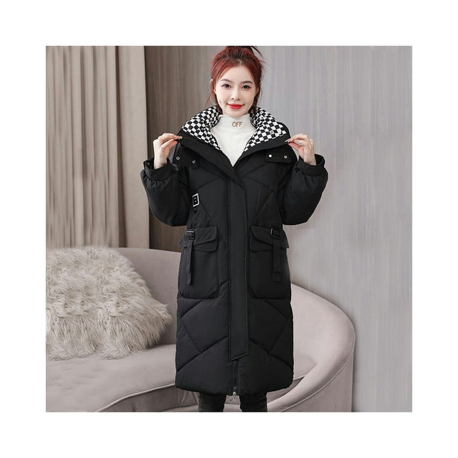 Women's Winter Coats Thickened Down Long Jacket Outwear with Hood