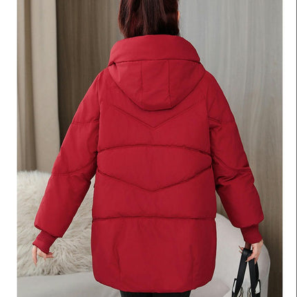 Women's Thickened Down Jacket Winter Hooded Padded Puffer Coat