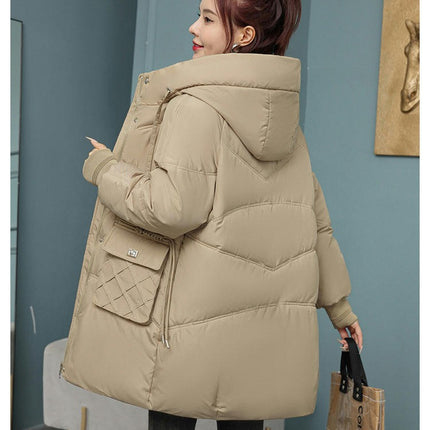 Women's Thickened Down Jacket Winter Hooded Padded Puffer Coat