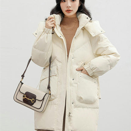 Womens Hooded Puffer Jacket Outwear Winter Thickened Down Coat