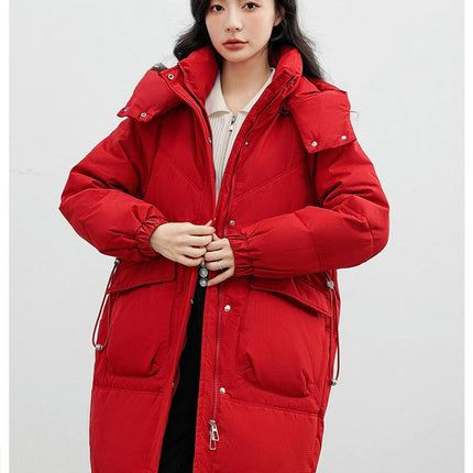 Womens Hooded Puffer Jacket Outwear Winter Thickened Down Coat