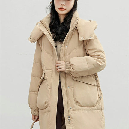 Womens Hooded Puffer Jacket Outwear Winter Thickened Down Coat