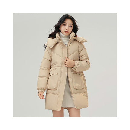 Women's Winter Hooded Coats Long Padded Puffer Jacket Outwear